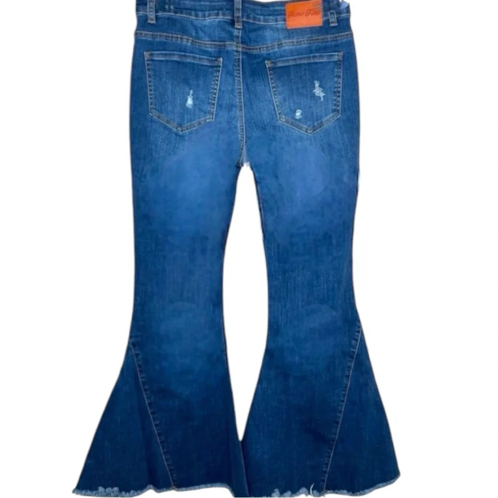 L&B/HomeFolk Plus Size Hitchhiker Mid Rise Flare Bell Bottom Jeans NEW - Picture 9 of 15